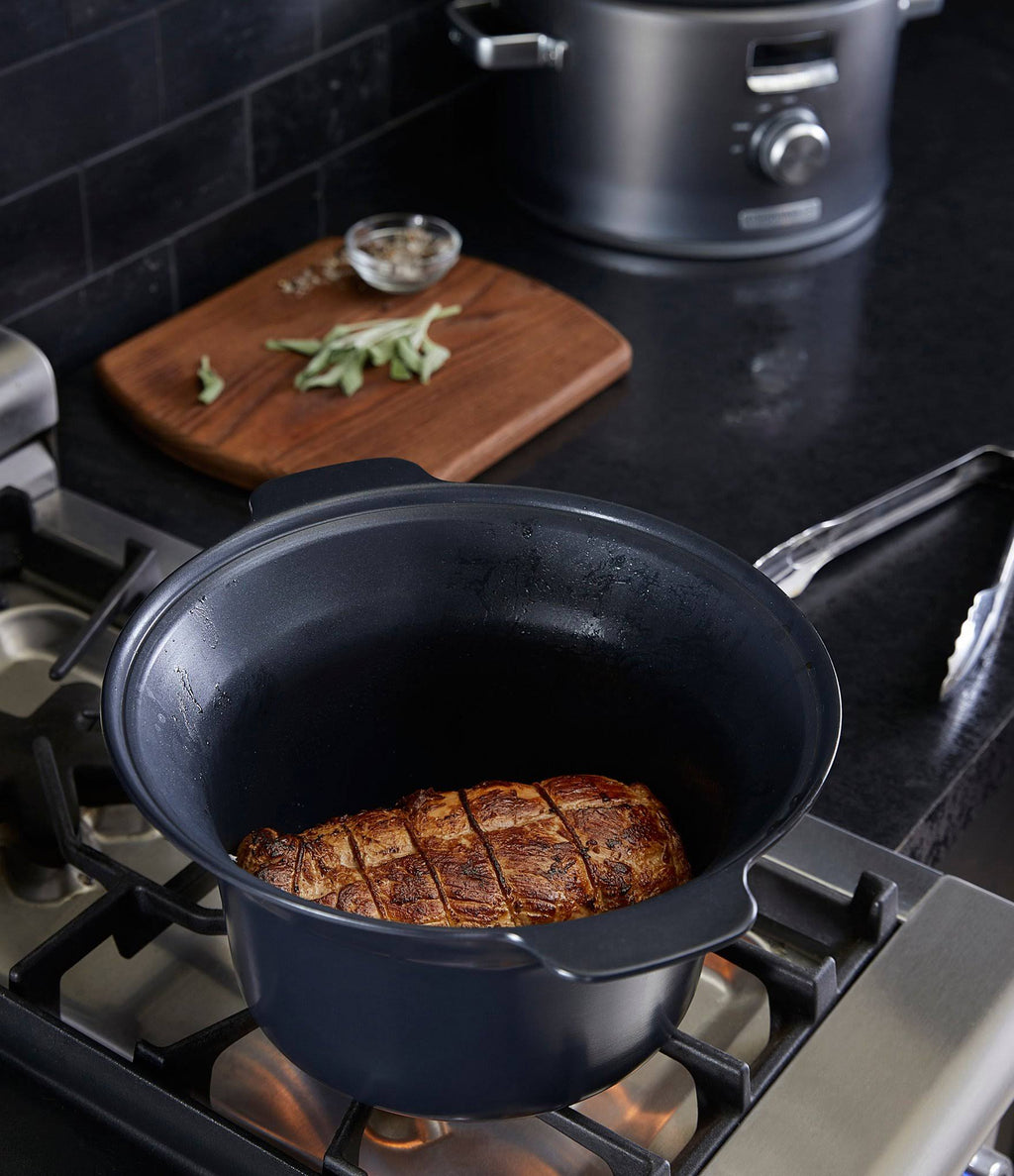 Calphalon Digital Saut Slow Cooker Dark Stainless Steel