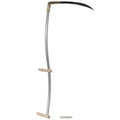 Outdoor Metal Scythe Garden Farm Tool Solid Wooden Handle Grass Weed Scythe Grinding Stone