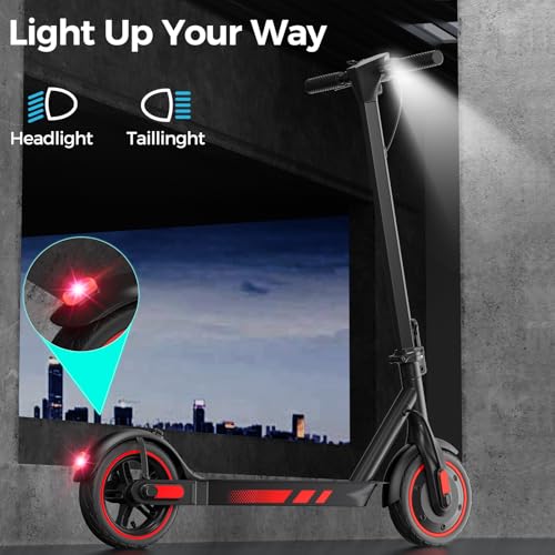 Electric Scooter for Adults, 19/25 Mph Max Speed, 21/25/35 Miles Range,350/500/600W APP Control E-Scooter with 8.5/10 Inflatable tire, Foldable Escooter with App Control, UL 2272 Certified