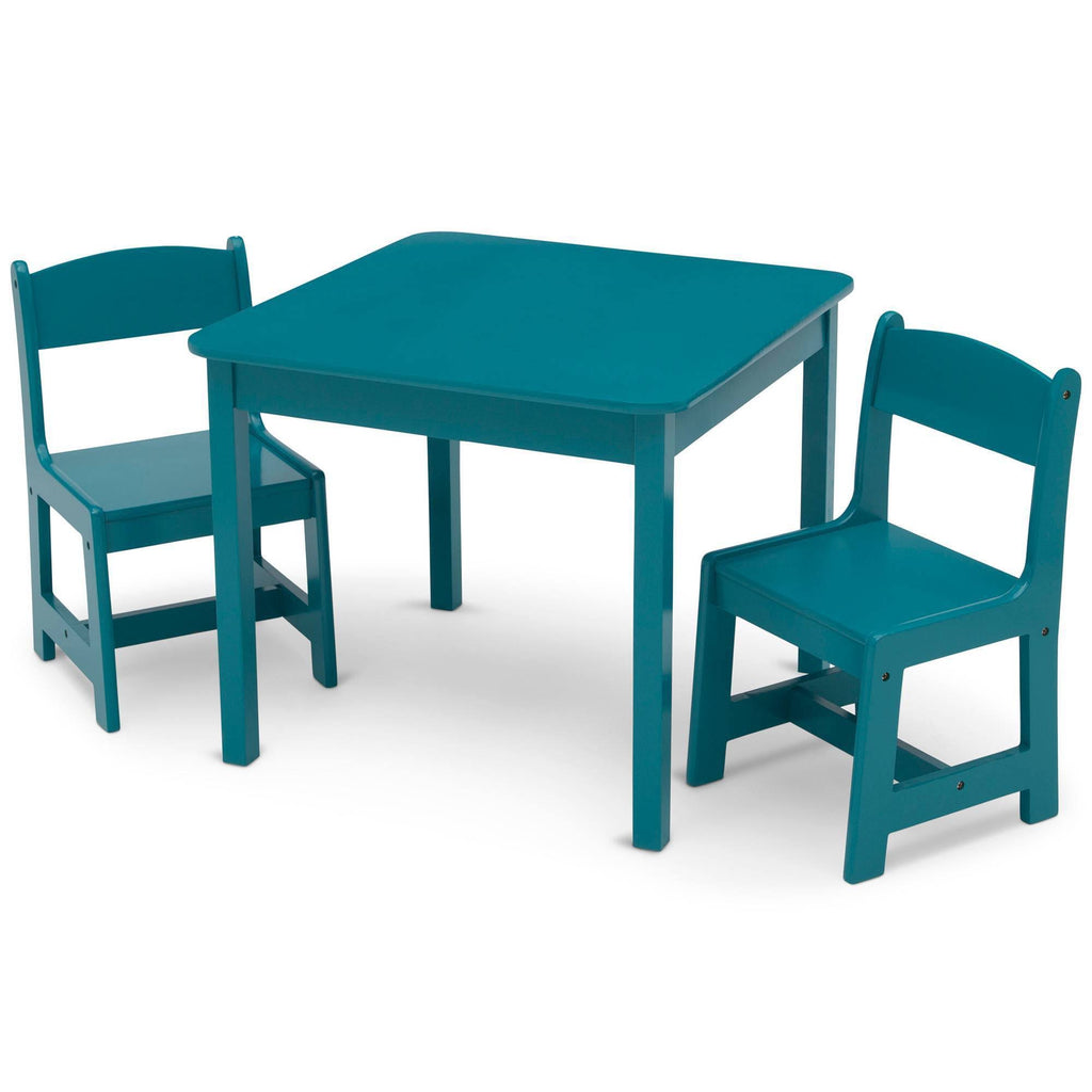 Delta Children MySize Kids Wood Table and Chair Set - Teal