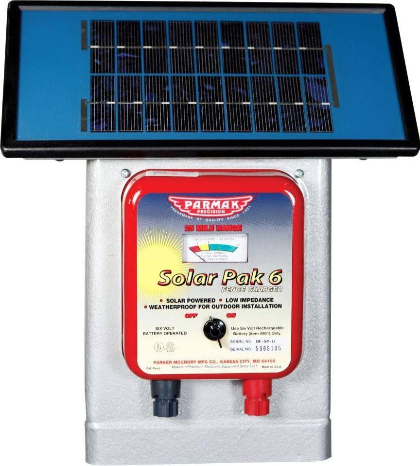Parmak Deluxe Solar Pak 6V Electric Fence Charger Df-sp-li