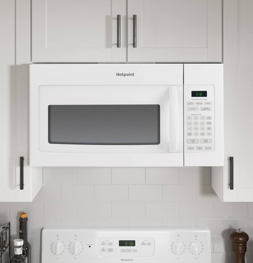 Hotpoint RVM5160DHWW 1.6 Cu. ft. Over-the-range Microwave Oven - White