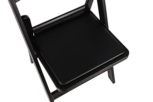 BTEXPERT Set of 4, Resin Folding Chair Vinyl Padded Seat Indoor Outdoor Lightweight Set for Home Event Party Picnic Kitchen Dining Church School Weddings