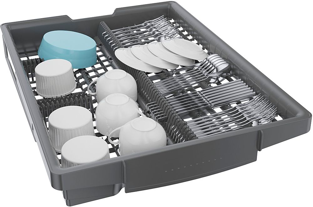 Bosch - 800 Series 18 Top Control Smart Built-In Dishwasher with 3rd Rack and 44 dBA - Custom Panel Ready