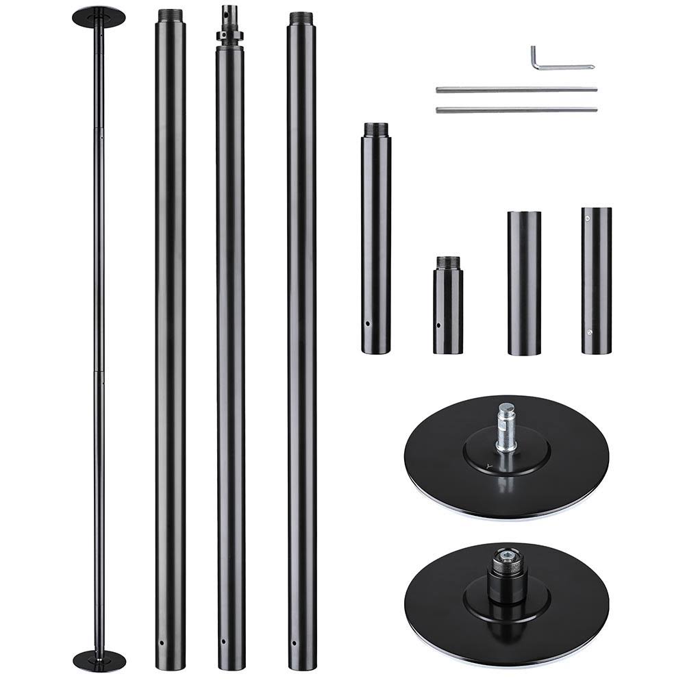AW Portable Dance Dancing Pole Full Kit Exercise Club Party Weight Loss Purple 50mm