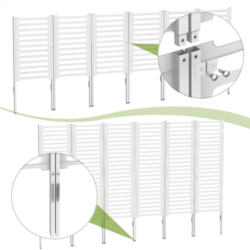 Privacy Fence 12 Pack, Air Conditioner Fence 15.7” ?? 22”, Outdoor Privacy Fence Screen, Trash Can Enclosure, Pool Equipment Panels, Panels Outdoor for Garden Patio