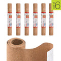 Shelf Liner with Cork Adhesive 18? x 48? Set of 6