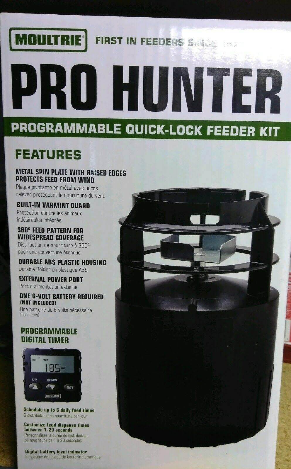 Moultrie MFG-13053 Feeder Kit, Pro Hunter