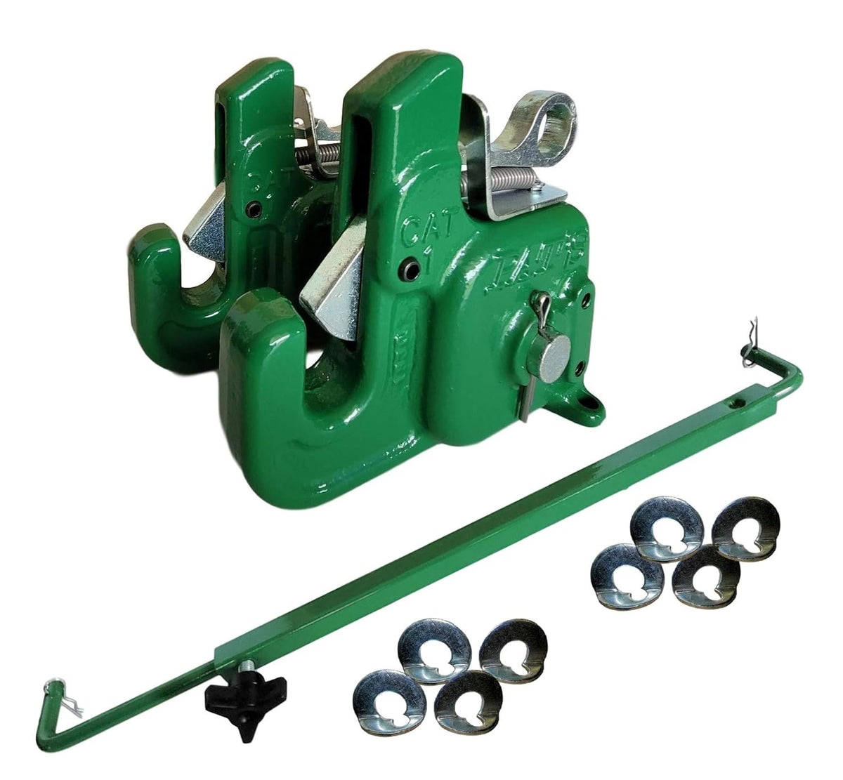 Pat's Easy Change with Stabilizer Bar - Best Quick Hitch System On The Market ?C Flexible, Durable and Affordable (RED CAT #1)