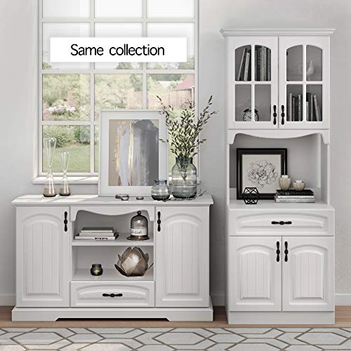 Living Skog Kitchen Cabinet with Storage Shelves and Microwave Stand