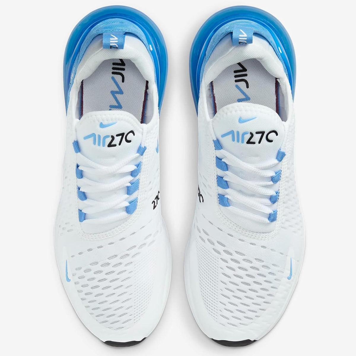 Nike Air Max 270 Women's Shoes (AH6789-118, White/Black/University Blue) Size 10.5