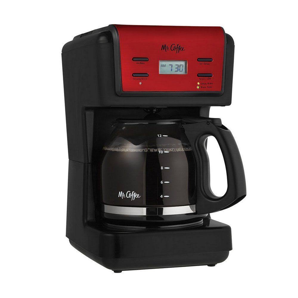 Mr. Coffee 12-Cup Programmable Coffee Maker - Red