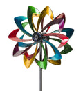 Solar LED Flower Garden Wind Spinner, in Antique