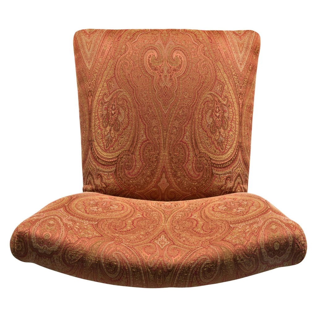 HomePop Parsons Red/Gold Damask Dining Chair