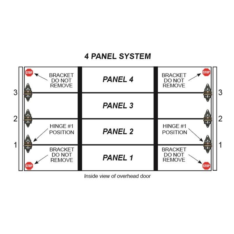 Green Hinge System 5766993 Steel Commercial Garage Door Hinge for 4