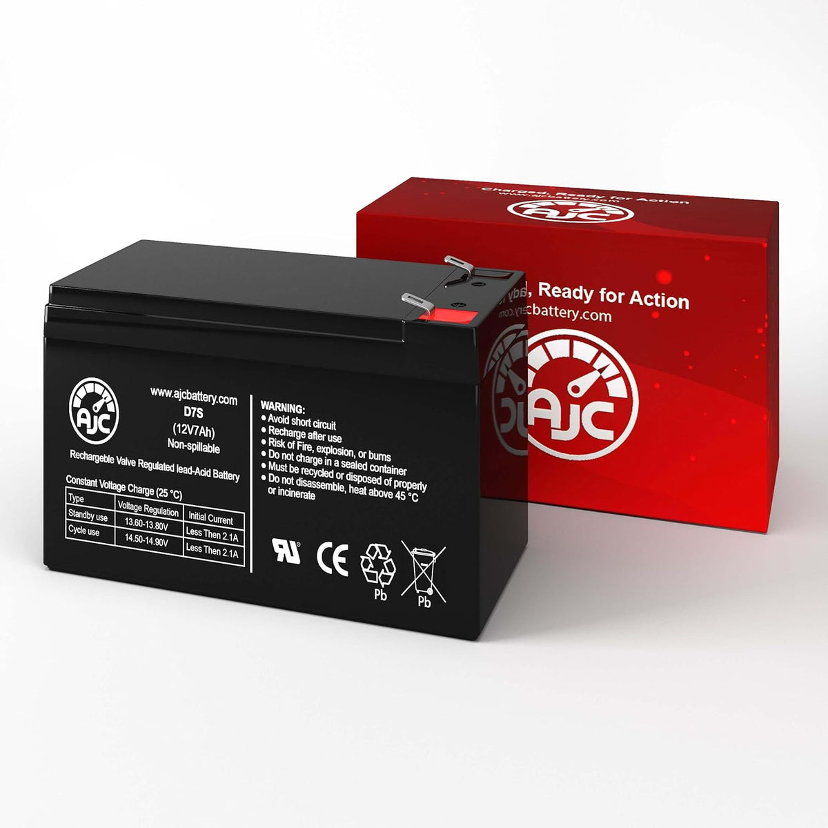 AJC Battery Compatible with APC Back-UPS XS XS1000 12V 7Ah UPS Battery