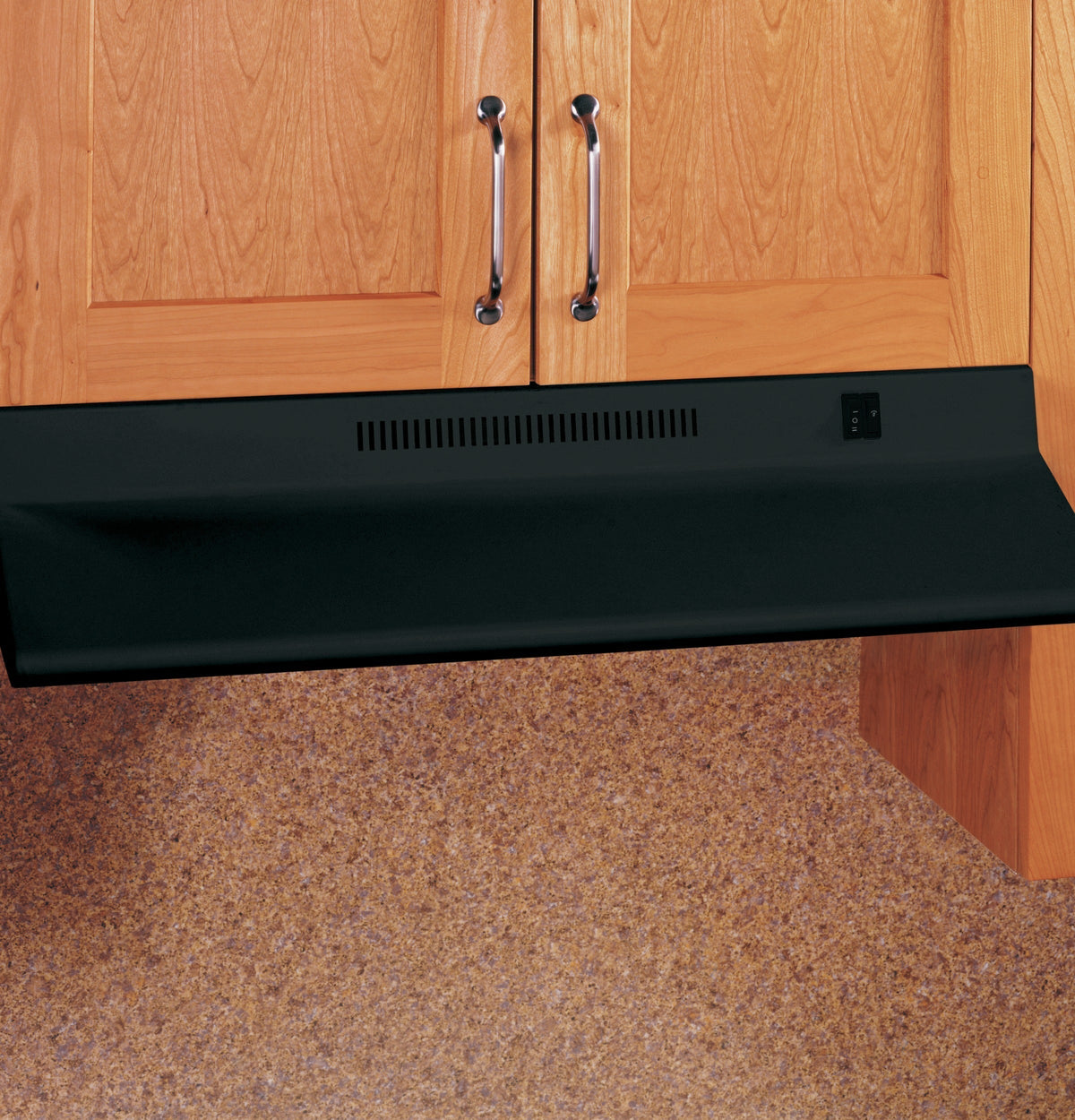 GE - 30 Recirculating Range Hood - Black