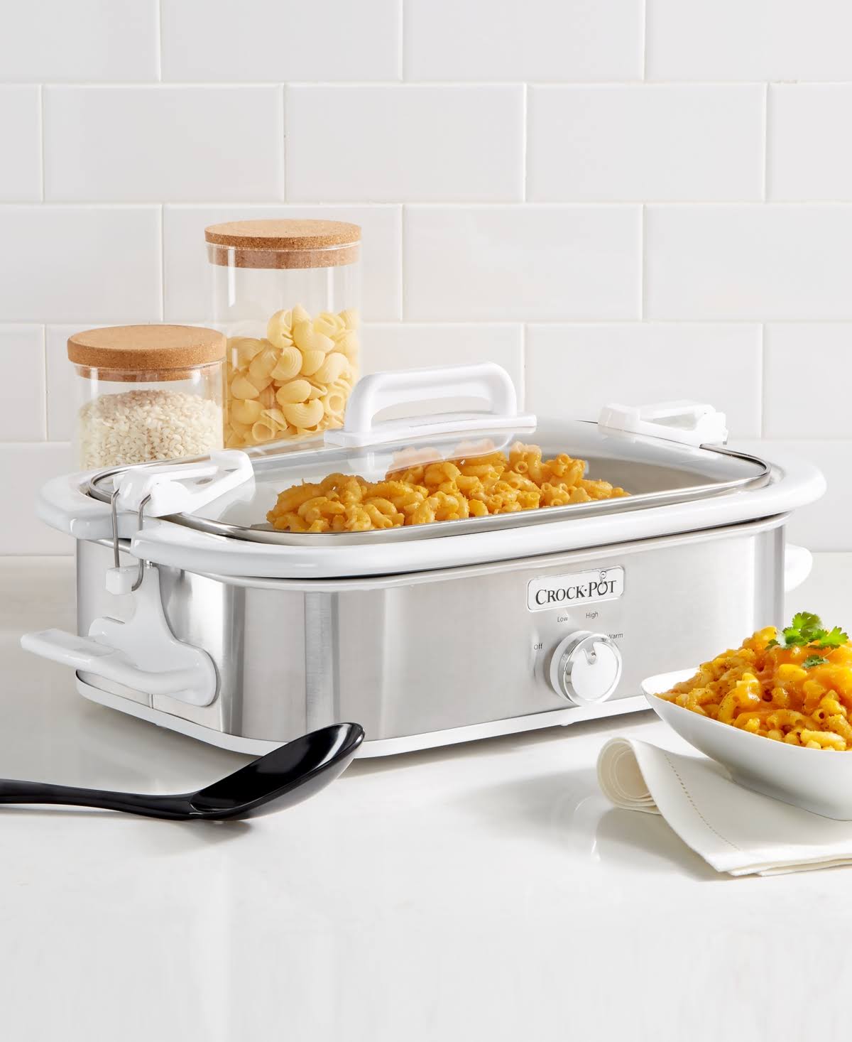 Crock-Pot 3.5 Quart Casserole Slow Cooker, Stainless Steel