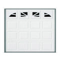 Wayne Dalton 9100 Williamsburg Garage Door 9 ft W x 7 ft H Steel White