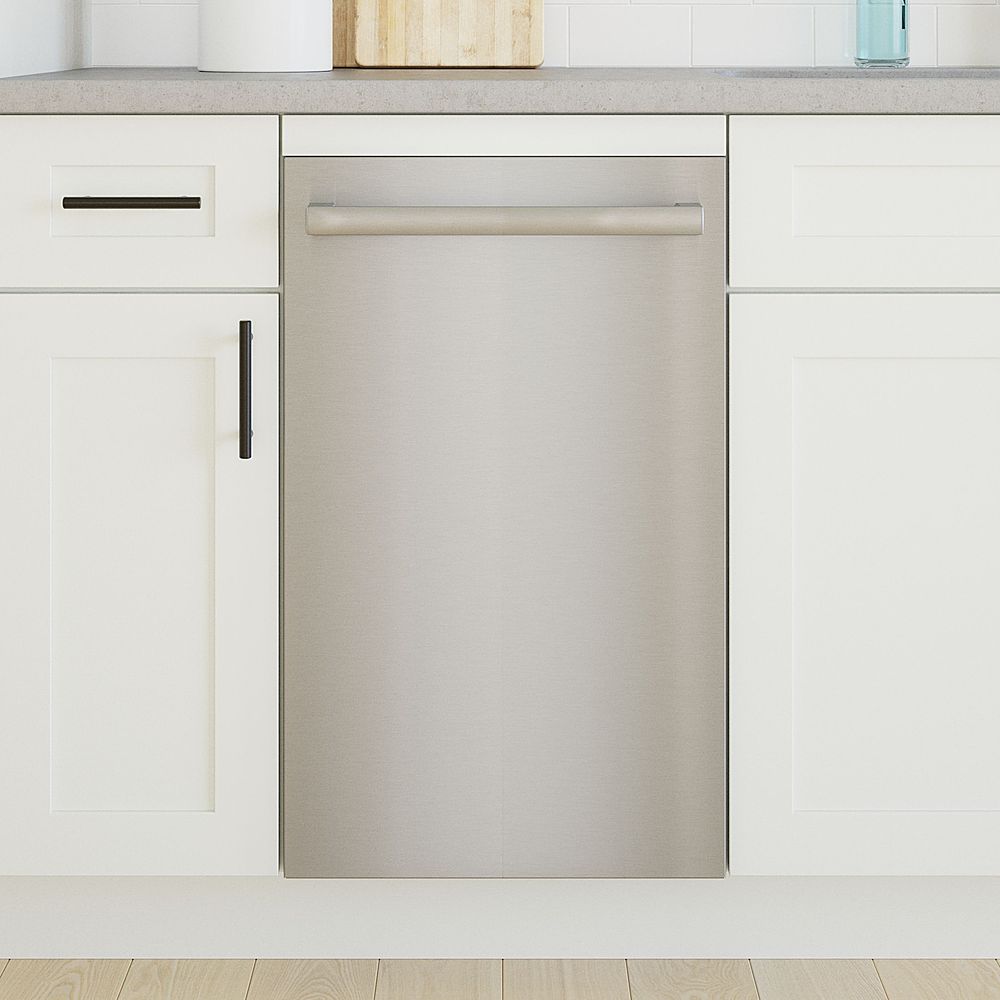 Bosch - 800 Series 18 Top Control Smart Built-In Dishwasher with 3rd Rack and 44 dBA - Silver