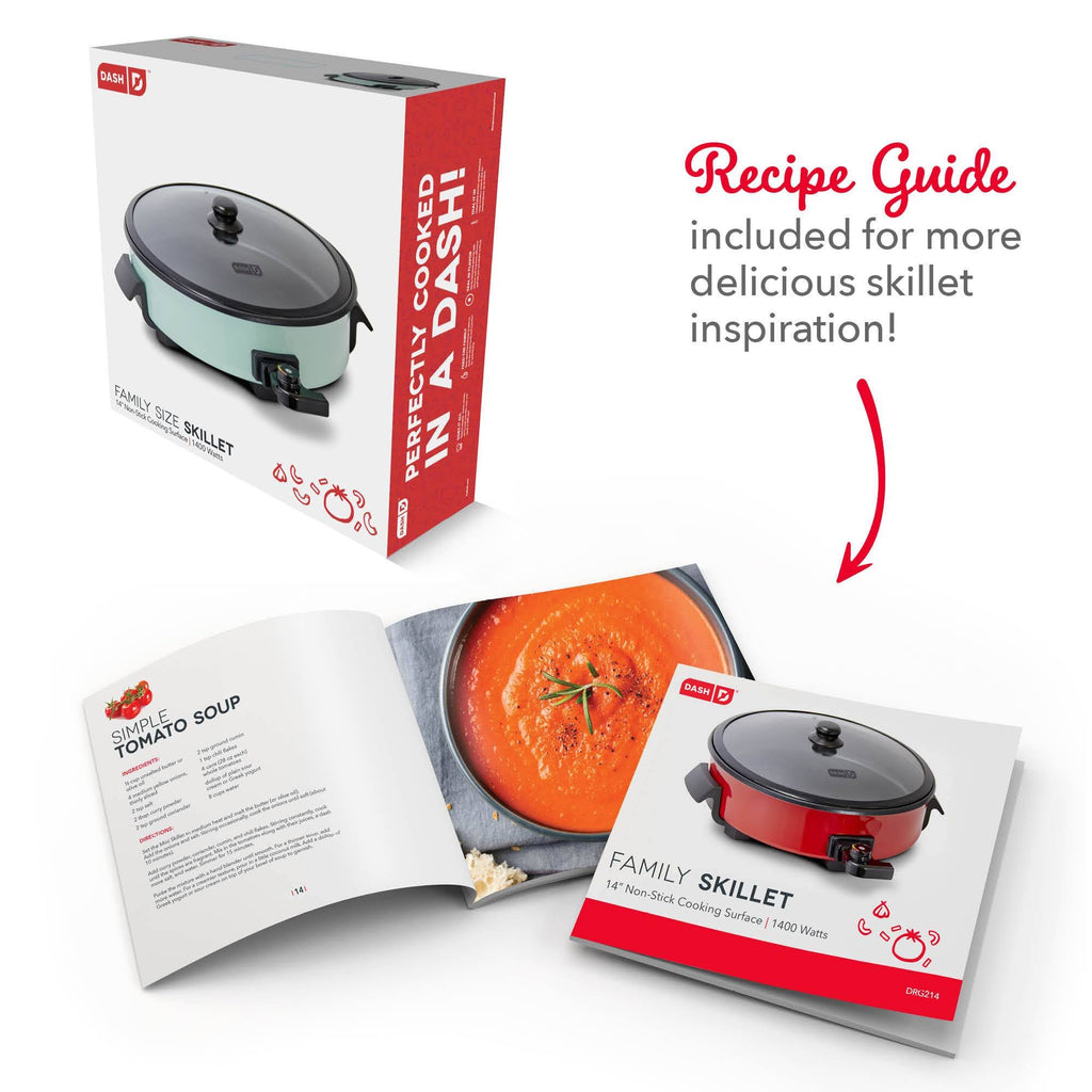 Dash 14x22 Family Size Rapid Skillet, Red