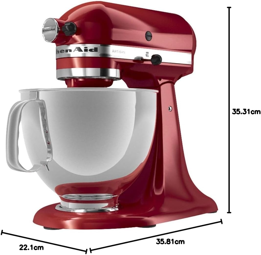 KitchenAid Artisan Series 5 Quart Tilt Head Stand Mixer with Pouring Shield KSM150PS, Cast Iron