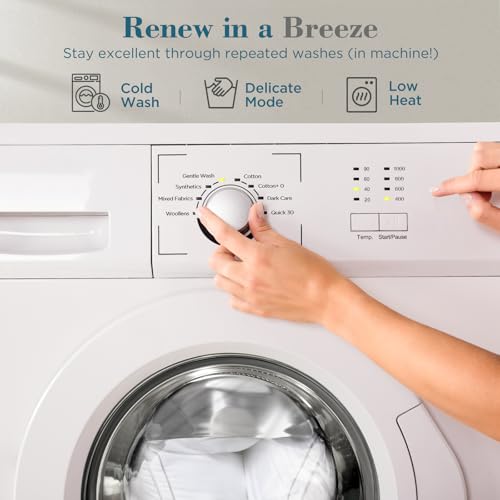 viewstar Bed Pillows King Size Set of 2, Hotel Quality, Down Alternative Big Pillow for Back, Stomach or Side Sleepers, Firm