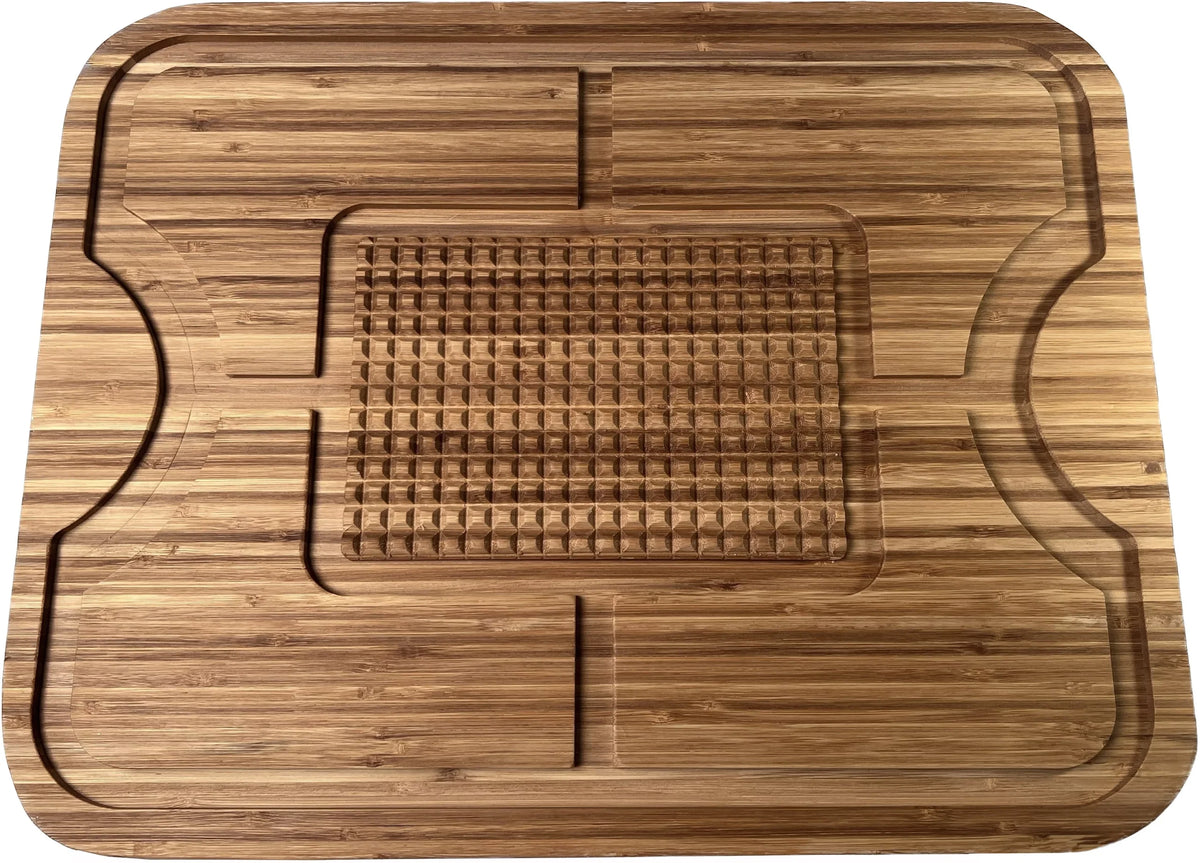 Organic Extra Large Bamboo Cutting Board - Extra Large Wood Cutting Board - Bamboo Carving Board for Meat Cheese and Vegetables ?C Reversible Large Wooden Cutting Boards for Kitchen ?C Reversible Cuttin