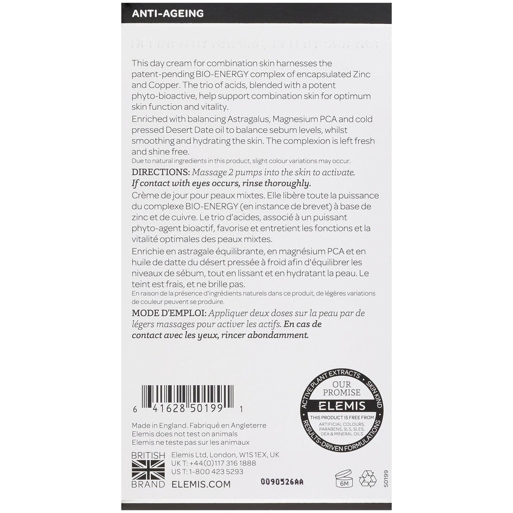 Elemis Biotec Skin Energising Combination Day Cream 30 ml