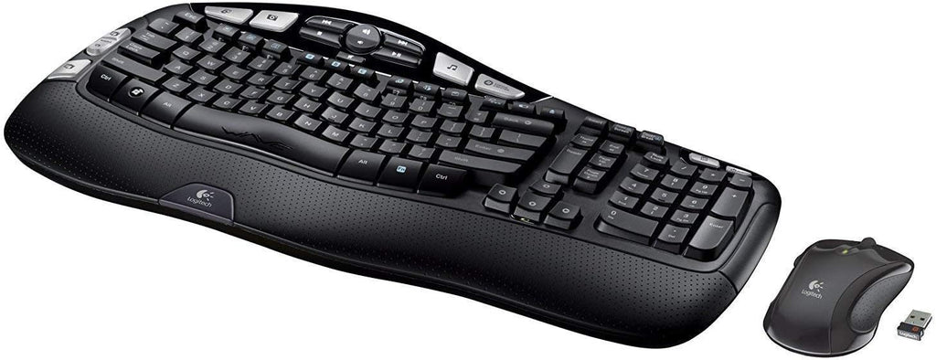 Logitech MK550 Wireless Wave K350 Keyboard and Mouse Combo ?? Includes Keyboard and Mouse, Long Battery Life, Ergonomic Wave Design with Wireless Mouse (with Mouse)