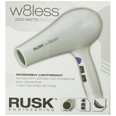 Rusk W8less Hair Dryer 2000 Watts, Very Lightweight - New
