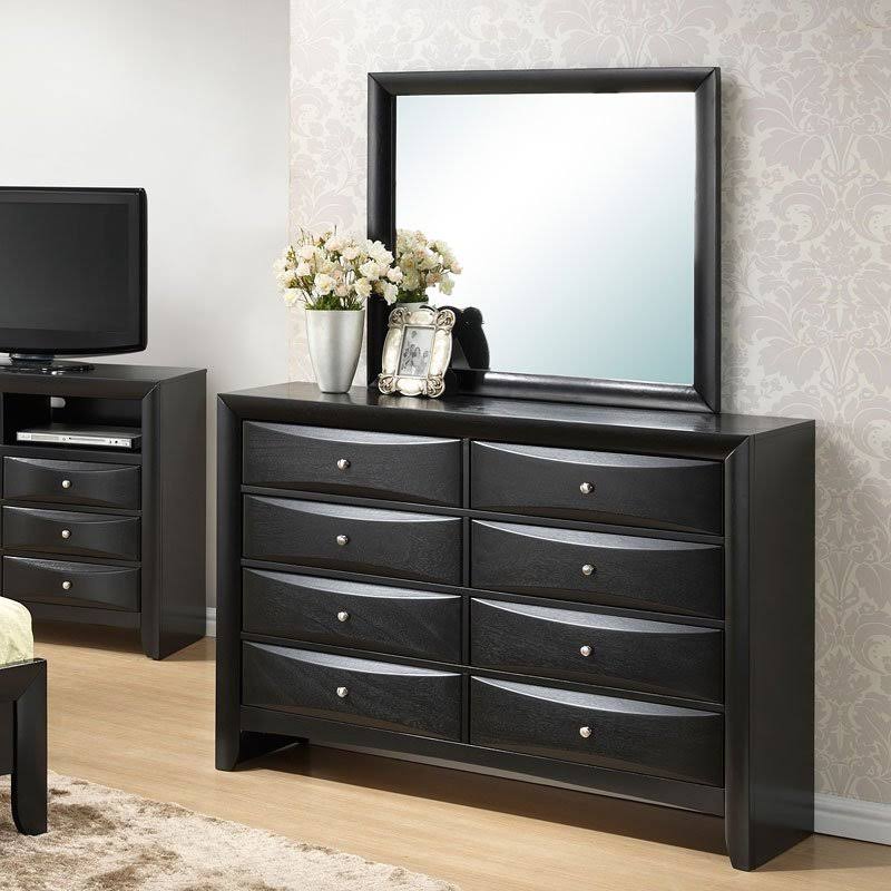Glory Furniture Marilla 8 Drawer Dresser in Black - G1500-D