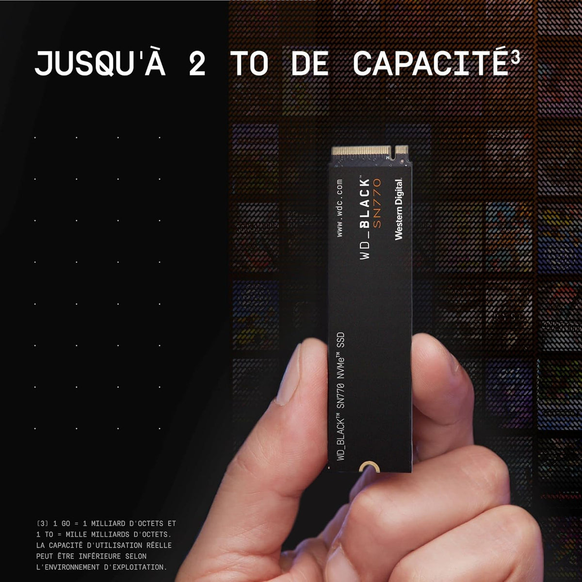WD_BLACK 2TB SN770 NVMe Internal Gaming SSD Solid State Drive - Gen4 PCIe, M.2 2280, Up to 5,150 MB/s - WDS200T3X0E