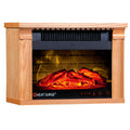 Heat Surge Mini Glo Portable Electric Fireplace Heater, Remote Control