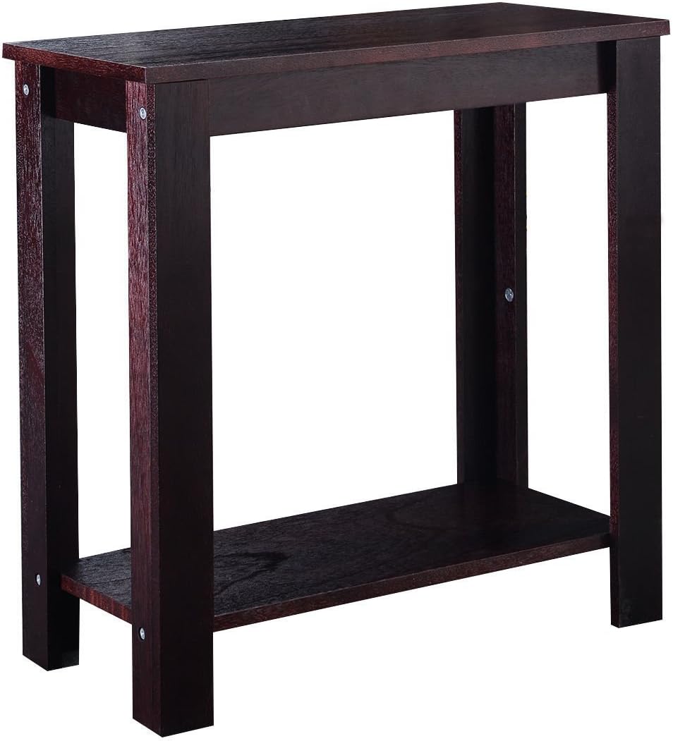 Casart End Table Coffee Sofa Wooden End Shelf Living Room Bedroom Chair Side Table Furniture Espresso