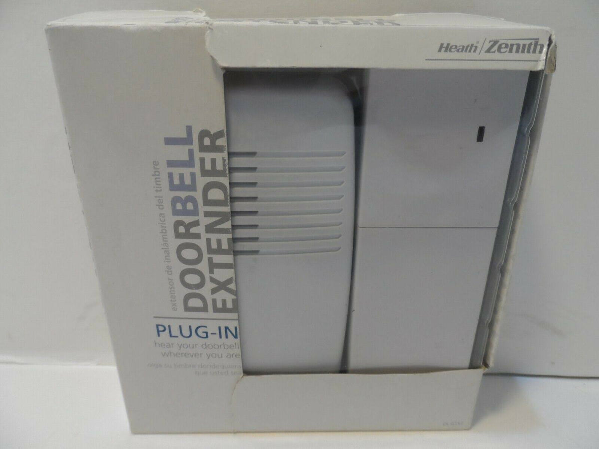 Heath Zenith DL-6157 Wireless Plug-In Door Chime Extender, White