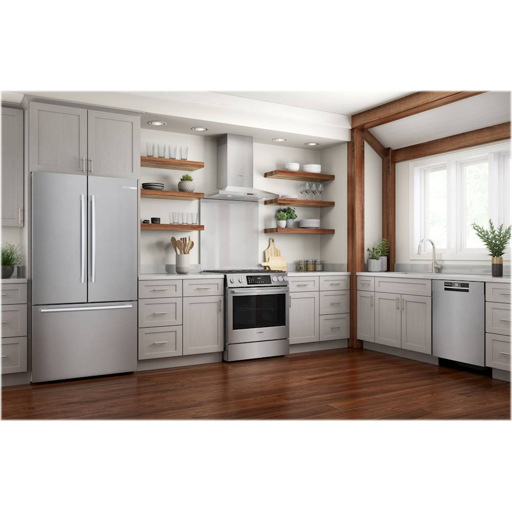 Bosch - 800 Series 24 Top Control Built-In Dishwasher with CrystalDry, Stainless Steel Tub, 3rd Rack, 42 dBa - Stainless steel