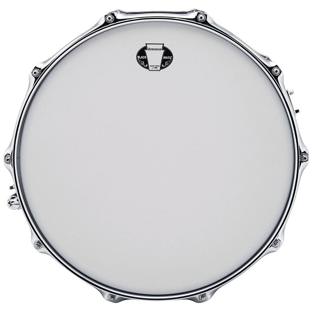 Ludwig 8x14x22 Black Magic Brass Snare Drum with Chrome Hardware