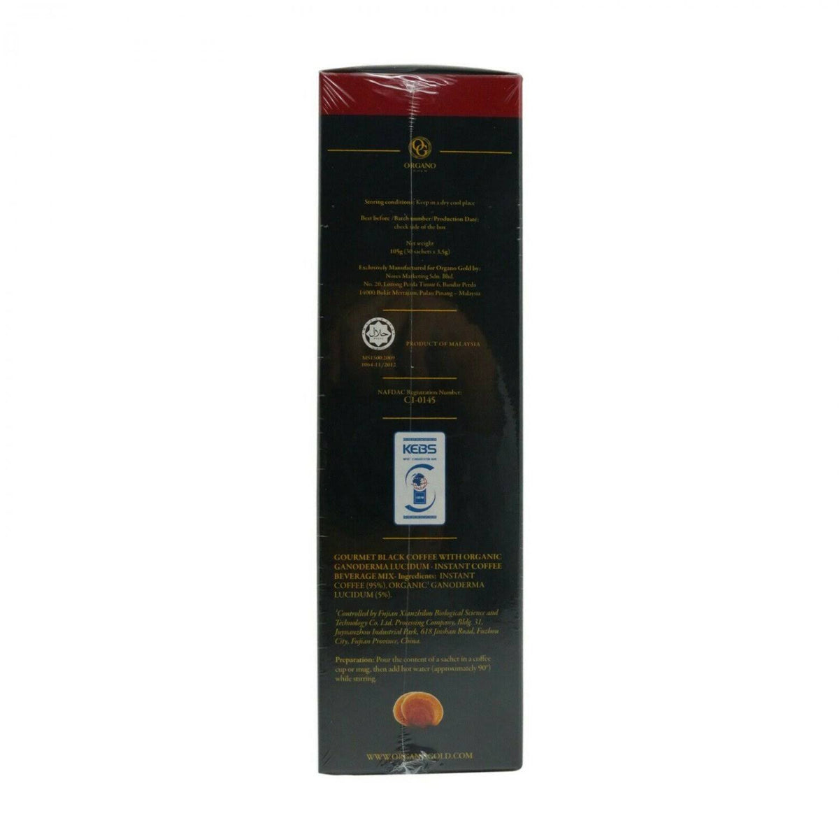 10 Boxes Organo Gold Gourmet (5) Cafe Latte (5) Black Coffee