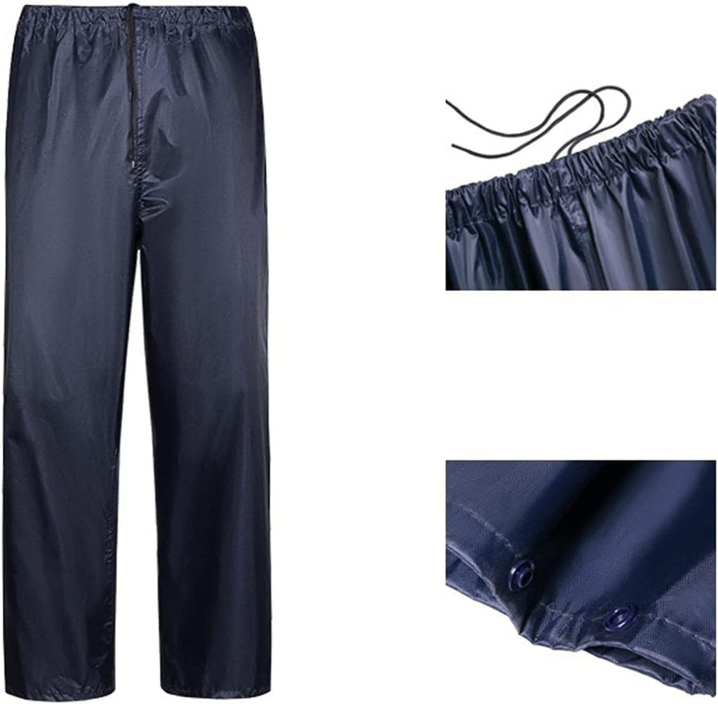 Rain Ponchos Raincoat Rain Pants Suit Men and Women Split Double-Layer Thickened Body Electric Motorcycle Take-Out Riding Rainwater