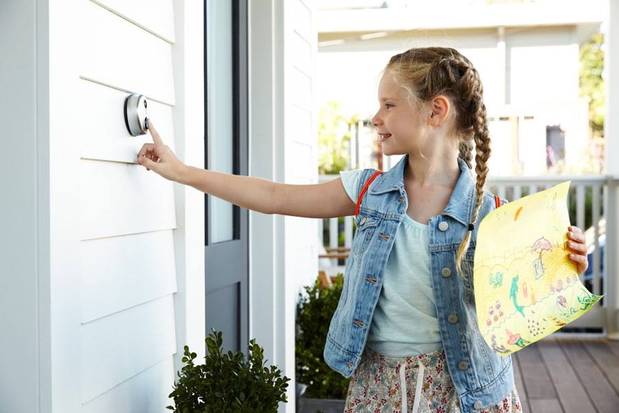 Skybell Slimline Wi-Fi Doorbell Camera - Silver