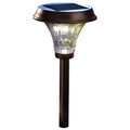 Moonrays 91754 Richmond-Style Solar LED Metal Path Light, Rubbed Bronze - 2 pack
