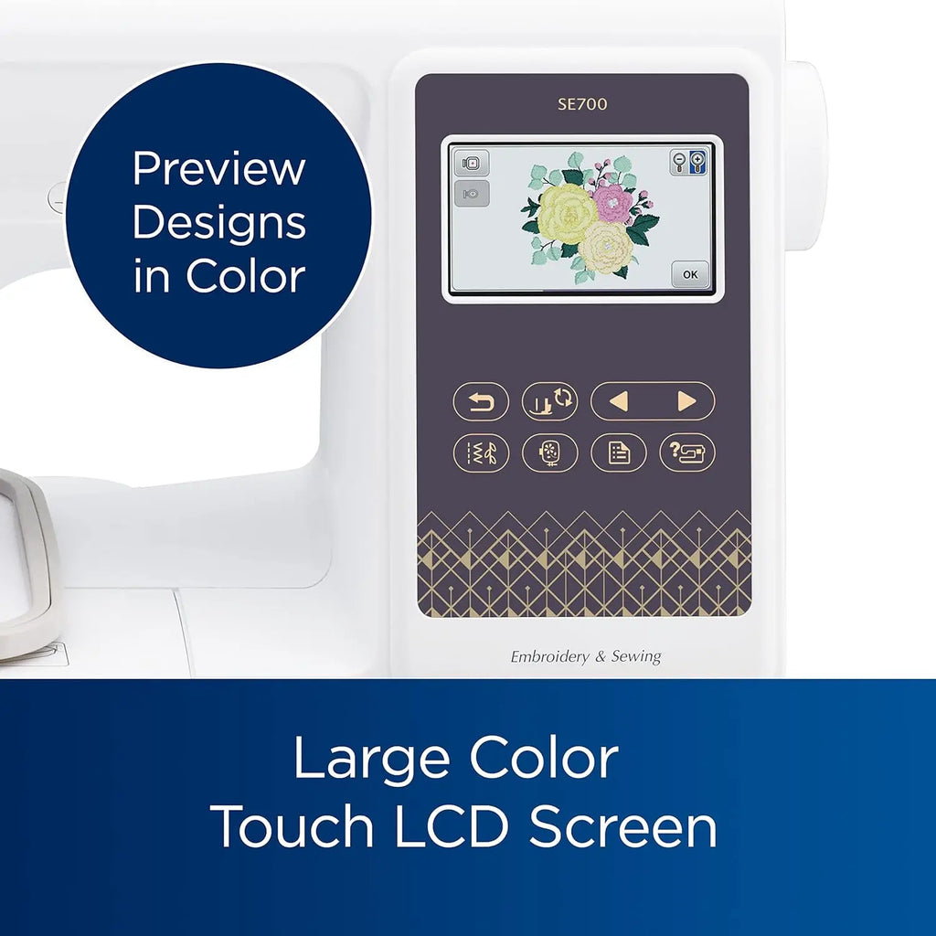 Computerized Sewing & Embroidery Machine with Wireless LAN ?C 135 Designs & 103 Stitches Built-In