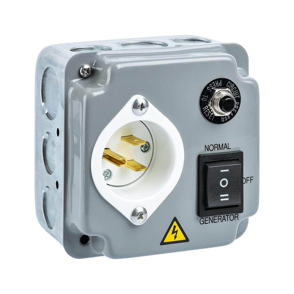 Outdoor Generator Transfer Switches, Briidea 15 Amp 120V Generator Manual Transfer Switch