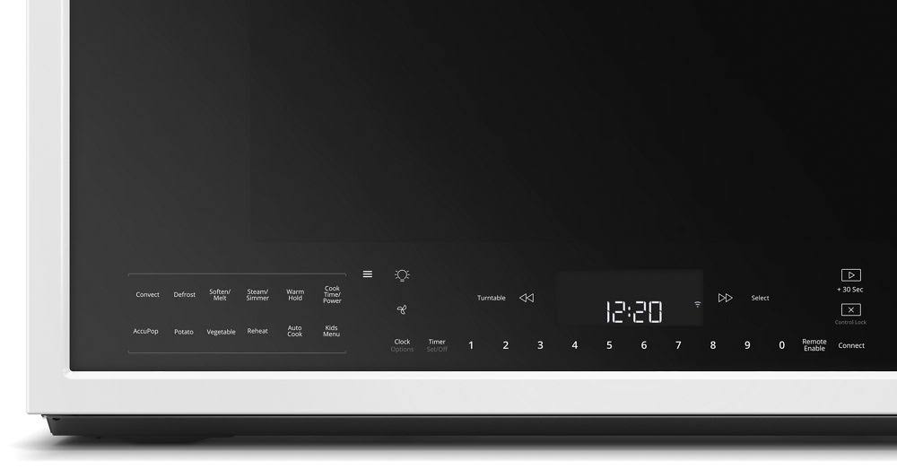 Whirlpool WMH78019HW 1100W Built-In Convection Microwave Hood Combo - 1.9 cu ft - White
