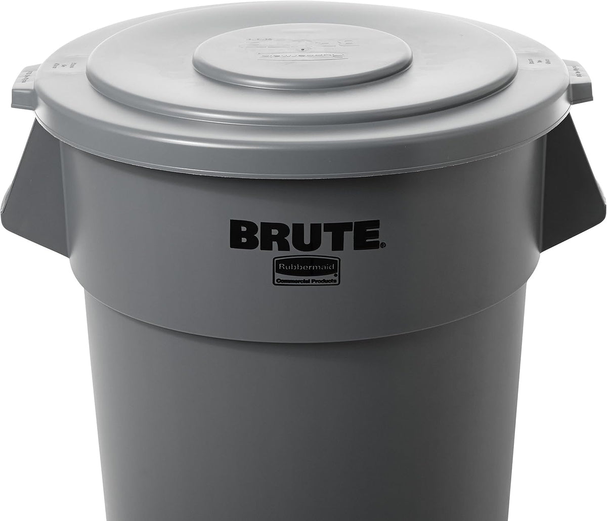 Rubbermaid Commercial FG265400GRAY BRUTE Heavy-Duty Round Waste/Utility Container, 55-gallon Lid ONLY, Gray