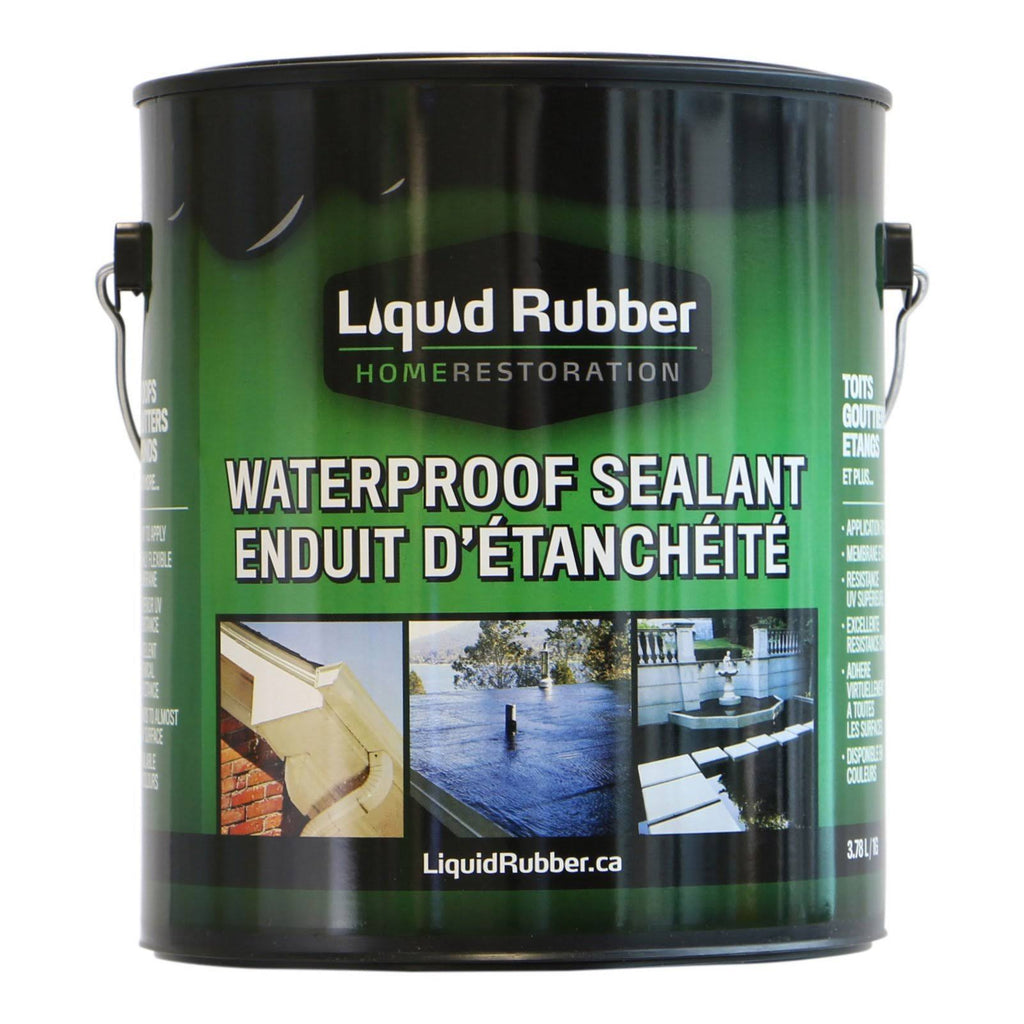 Liquid Rubber Waterproof Sealant/Coating - 1 Gallon - Original Black -