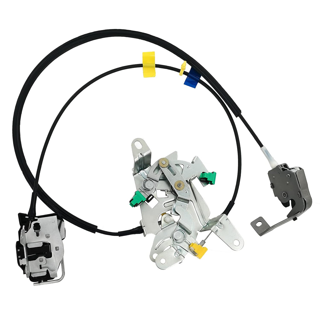 6C3Z-28264A01-A Rear Door Latch Lock & Cable Assembly - Left Driver Side Compatible with Ford F-250 F-350 F-450 F-550 Super Duty 1999-2007 Upper & Lower Locking Latches Complete Set 6C3Z28264A01A Pack of 2