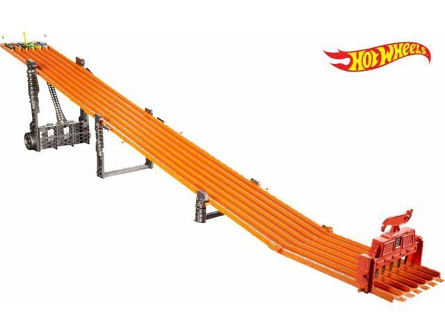 Hot Wheels - Super 6-Lane Raceway Track Set - Orange