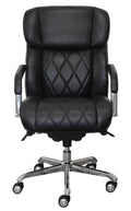 La-Z-Boy Sutherland Quilted Leather Office Chair - Grey